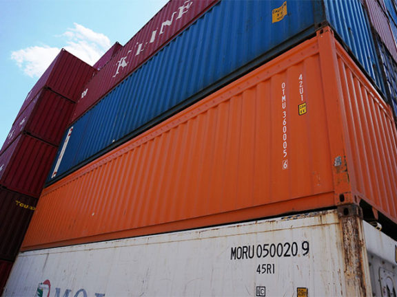 Orange 20ft Open top shipping containers Brisbane